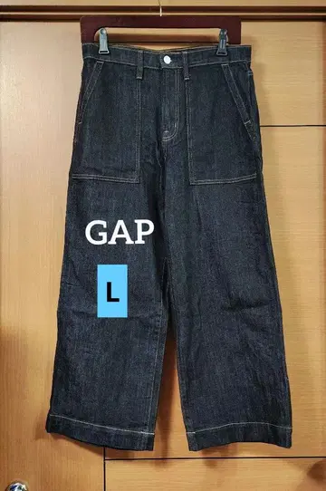 새상품 GAP 와이드 레그 데님 팬츠 인디고 블루 28