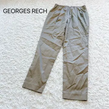 [조르주레쉬] 더블 턱 테이퍼드 팬츠 캐주얼 무지 허리밴딩