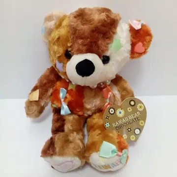 귀여운 곰 초콜릿 M 패치워크 봉제 인형