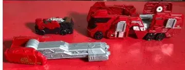 Hot Wheels 미니카 세트 빨간색과 은색