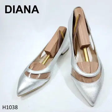 다이애나 스틸레토 펌프스 플랫슈즈 클리어 실버
