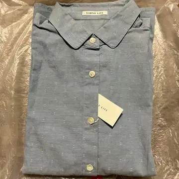 [ 새상품 ] 심플 라이프 SIMPLE LIFE 긴팔 셔츠 블루