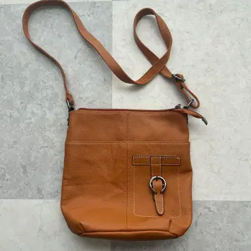 Vertu 브라운 가죽 숄더백