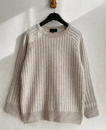 언타이틀 UNTITLED 울 알파카 모헤어 혼방 니트 풀오버