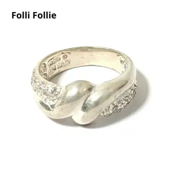 폴리 폴리 반지 큐빅 실버 925 12호