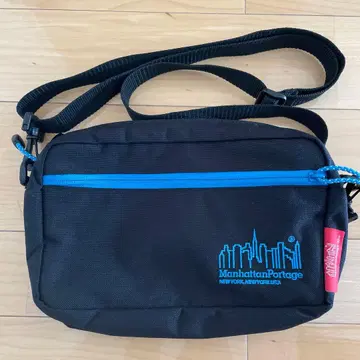 Manhattan Portage 숄더백 블랙/파랑 미사용