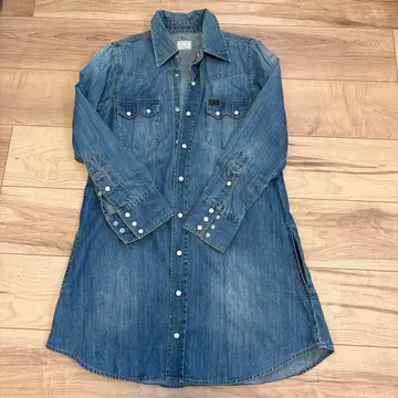 Lee 데님 셔츠 원피스 긴팔