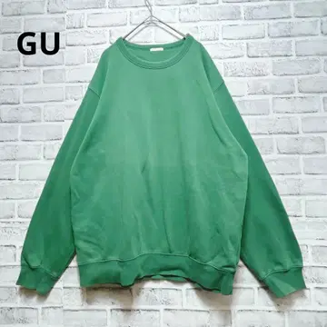 [ 지유 ] 트레이닝복 맨투맨 남성용 큰 XL 그린 크루넥