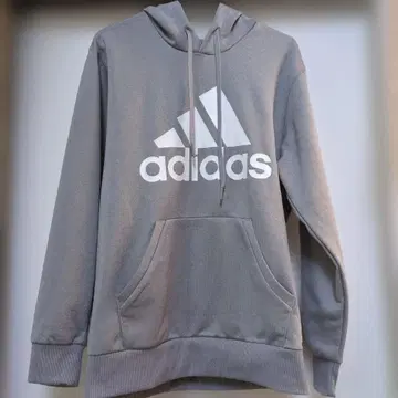 adidas 그레이 후드 부착 후드티