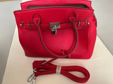 [ briller ] 가죽 빨간색 2way 핸드백 숄더백