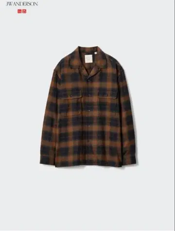 [ M ] UNIQLO x JW 앤더슨 브러쉬드 코튼 오버 사이즈 셔츠