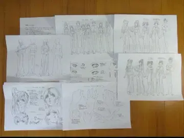 바이블 블랙 캐릭터 표 설정 자료 제작 자료 약 40장