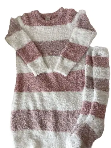 젤라또피케 복슬복슬 스트라이프 룸웨어 세트