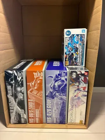 MG. HG 건담 프라모델 5체 묶음 판매