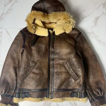 레어 AVIREX TYPE B-3 후드 퍼 플라이트 자켓 포함 L