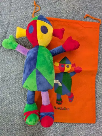 Sandalino 산다리노 컬러풀 봉제 인형 수납 봉투 포함 신궁 스스무
