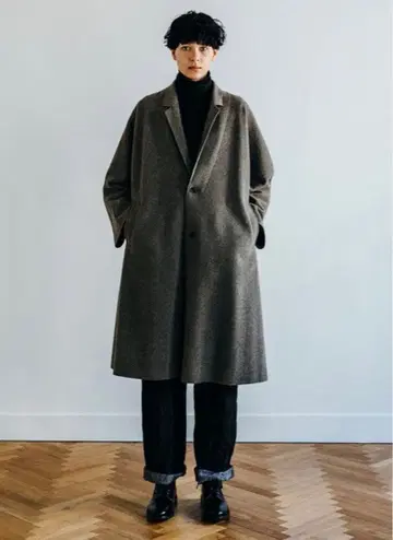 네스트로브 울 캐시미어 플리스 코트