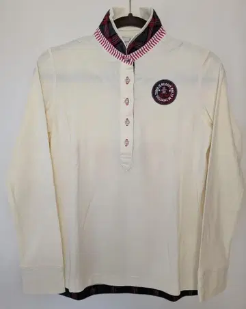 새상품급 Munsingwear 긴팔 피케 셔츠 화이트 M 사이즈