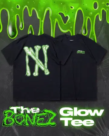 미사용 새상품 The Bonez Glow Tee XL