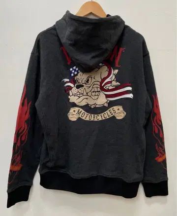 LOW BLOW KNUCKLE x vanson XXL 풀오버 후드티