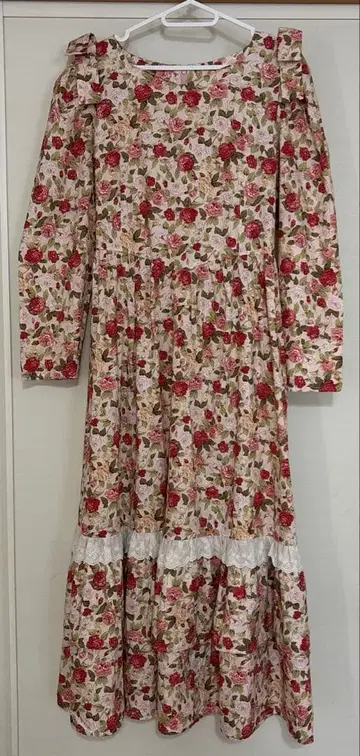 시마무라 maihee 콜라보 롱 원피스 꽃무늬 LL 사이즈