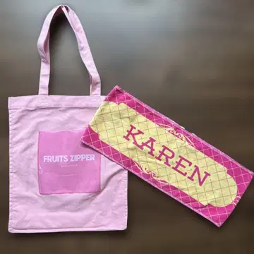 FRUITSZIPPER 마츠모토 카렌 굿즈 타월 토트백 세트 판매