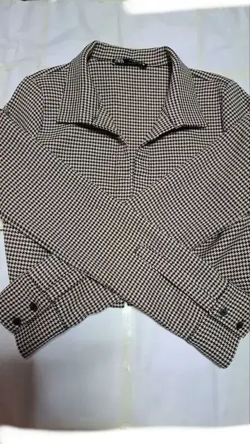 ZARA 하운드 투스 테일러드 자켓