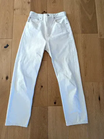 블랙 바이 마우지 화이트 와이드 데님