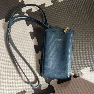 비올라 도 로 스마트폰 숄더 리자드 엠보 네이비