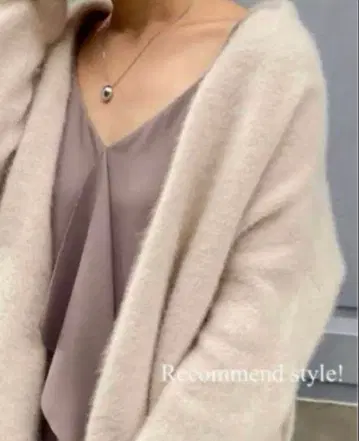 noble 라쿤 니트 오버 가디건 베이지