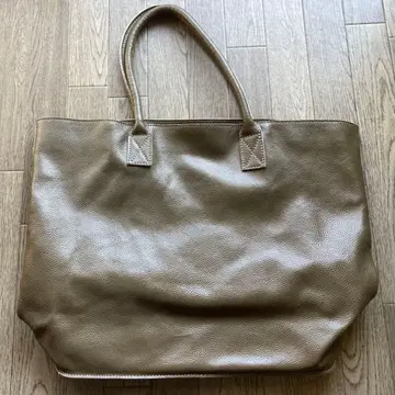 브라운 가죽 토트백 대용량