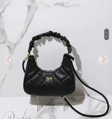 rady 개더 핸들 백 블랙