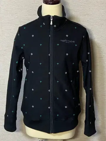 마리끌레르 풀 지퍼 자켓 블랙