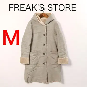 H3452-99 프릭스스토어 후드 부착 무스탕 코트