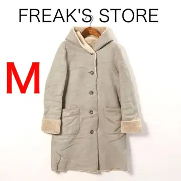 H3452-99 프릭스스토어 후드 부착 무스탕 코트