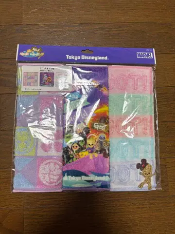 잇츠 어 스몰 월드 with 그루트 미니 타월 3장 세트 디즈니