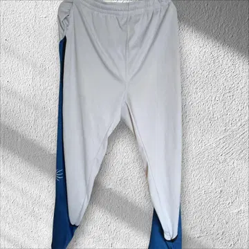 NBA 화이트/블루 사이드 스트라이프 조거 팬츠