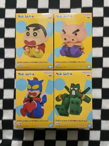 짱구는 못말려(크레용 신짱) 엉덩이 춤 피규어 4개 세트 1