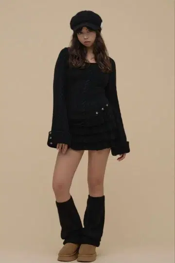 andmary Leja 프릴 세트업 블랙