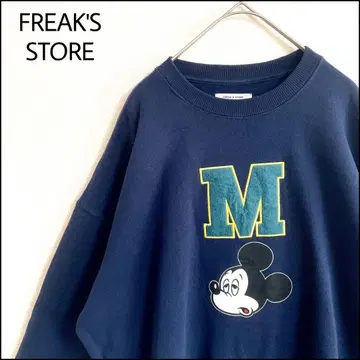FREAK'S STORE 디즈니 맨투맨 네이비 오버 사이즈