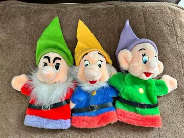 [디즈니] 백설공주 드워프 장갑형 봉제 인형 3개 세트