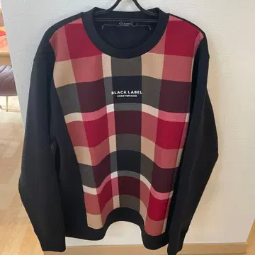 BLACK LABEL 체크 무늬 트레이닝복 블랙 라벨