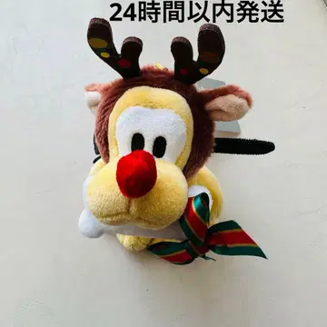 플루토 봉제 인형 키링 키체인 DISNEY CHRISTMAS