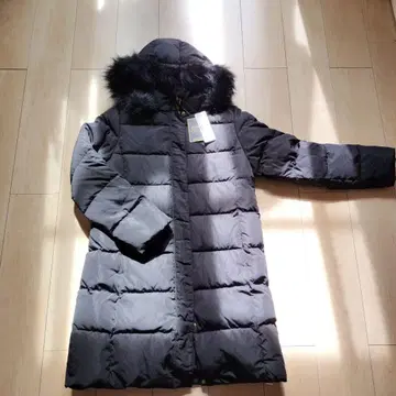 GU 롱 다운 코트 블랙 L