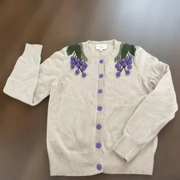 LAURA ASHLEY 베이지 가디건 사이즈 3