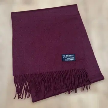 캐시미어 100% 머플러 스톨 와인 레드