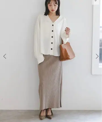 noble 에스테르 더블 크로스 가디건 블라우스 3