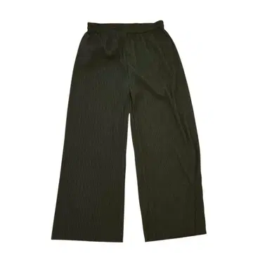 NAUW 나우 옷장 플리츠 와이드 팬츠 그린 계열 3L 허리밴딩