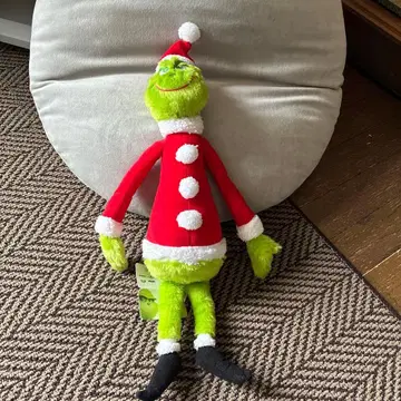 그린치 산타 봉제 인형 약 30cm