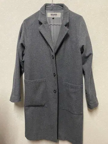 BASISBROEK 벨기에제 그레이 체스터 코트 사이즈 1